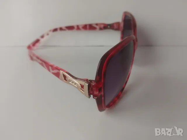 Дамски слънчеви очила с бордо леопардов принт, снимка 3 - Слънчеви и диоптрични очила - 48948135