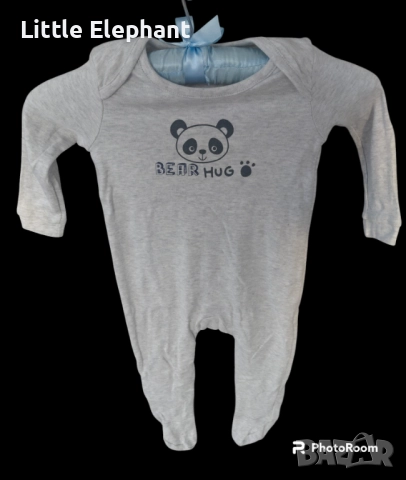 Цяла пижамка ромпърче за 9-12 мес момченце"Bear hug",колекция"Animals",Англия/нова