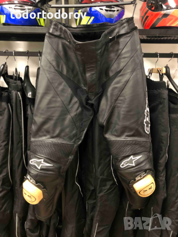 Кожен мото панталон ALPINESTARS APEX, протектори,52 М-L,като нов, снимка 1 - Аксесоари и консумативи - 44864549