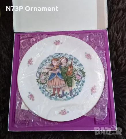 ПОРЦЕЛАНОВА ЧИНИЯ. СВ. ВАЛЕНТИН. 1981г.  MADE IN ENGLAND 🇬🇧. , снимка 3 - Антикварни и старинни предмети - 49657026