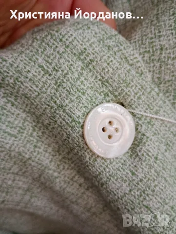 Елегантно дизайнерско сако цвят мента с ЕТИКЕТ , снимка 8 - Сака - 49090899