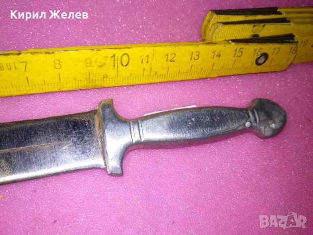 СТАРИННА КРАСИВА ЗДРАВА МАЛКА ЕРГЕНСКА КАМА МАЙСТОРСКА РЪЧНА ИЗРАБОТКА За КОЛЕКЦИЯ НОЖ НОЖЧЕ 38424, снимка 6 - Колекции - 44035755