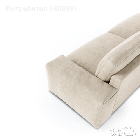 BLISS Кадифен 4-местен диван, снимка 3 - Дивани и мека мебел - 51522538