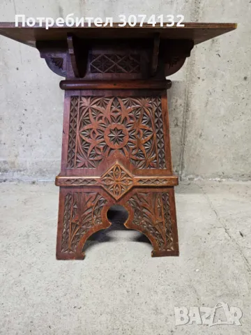 Стойка/масичка с дърворезба, снимка 2 - Шкафове - 49667974