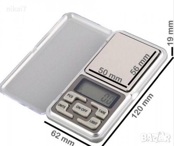 електронна везна преносима прецизна с точност 0,01-200/300/400/500гр, снимка 3 - Везни - 37643093