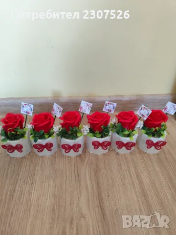 Кашпи с рози, снимка 5 - Подаръци за рожден ден - 49093423