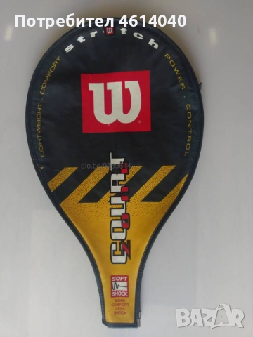 Ракета Wilson soft shock, с калъфа, снимка 12 - Тенис - 52654152