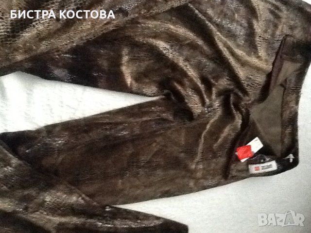 Дамски екстравагантен панталон с леопардови орнаменти -нов, снимка 2 - Панталони - 28988796