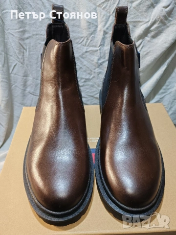 Удобни мъжки боти от естествена кожа TOMMY JEANS №44, снимка 4 - Мъжки боти - 53070804