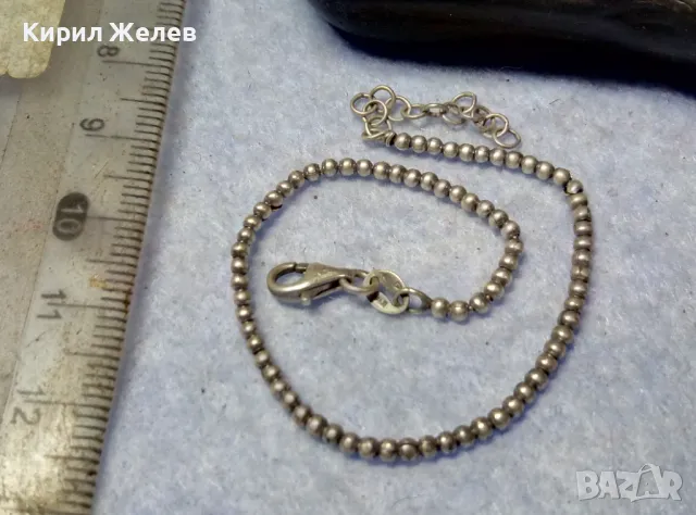 ФИНА СРЕБЪРНА ГРИВНА ПОДХОДЯЩА и За ТЪНЪК ГЛЕЗЕН СРЕБРО 925 ВИНТИДЖ СТИЛ 47505, снимка 2 - Гривни - 49600817