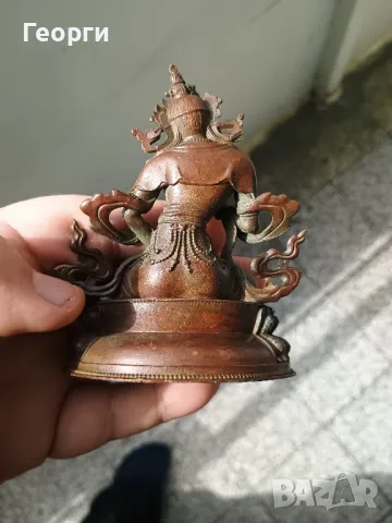 Бронзова статуетка Тара, снимка 2 - Антикварни и старинни предмети - 50092961