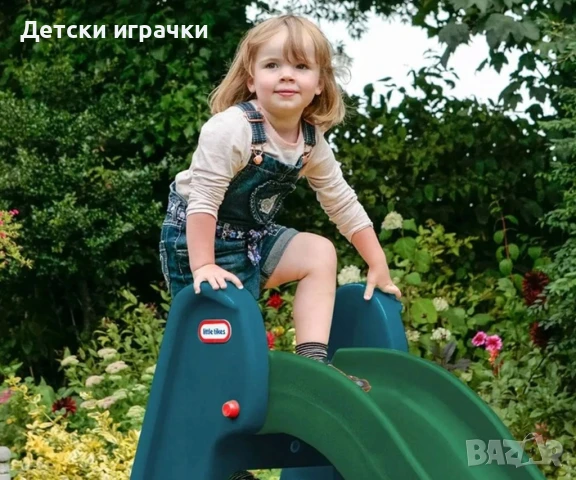 Детска пързалка сгъваема Little Tikes, зелена, снимка 4 - Други - 50991211