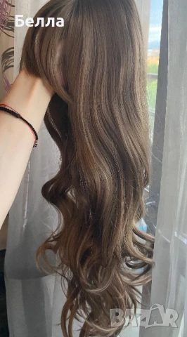 НОВА естествена перука! 100% високо качество, снимка 2 - Аксесоари за коса - 51056478