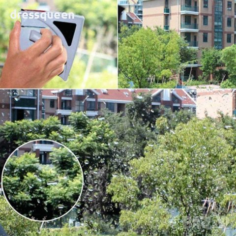 2636 Уред за почистване на прозорци с магнит, снимка 3 - Други стоки за дома - 37386301