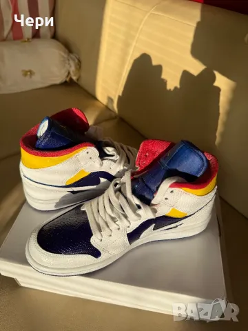 Custom Air Jordan 1 , снимка 4 - Маратонки - 49678822