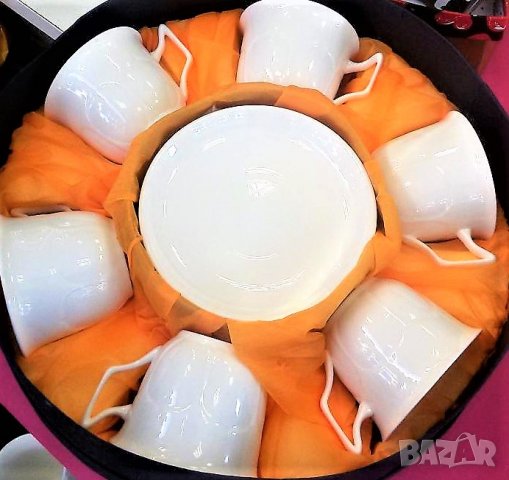 Бели чаши за кафе от тънък, костен порцелан на брой, снимка 4 - Чаши - 33826454