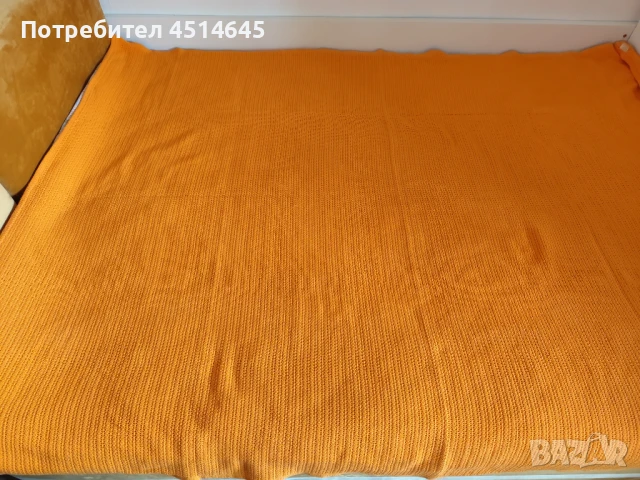 Кувертюра 200/160 памук цвят морков 