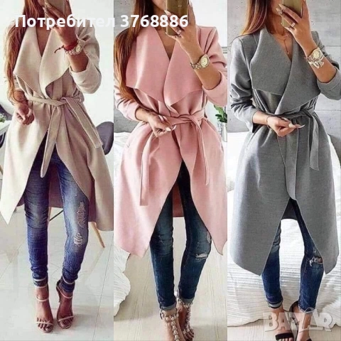 Момичета имам едно пудра и едно черно. Нови С,М,Л 45 лв за брой , снимка 2 - Палта, манта - 51713596