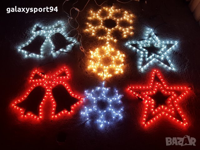 Black Weekend Коледни светещи Фигурки Ново ЛЕД топло и студено бели