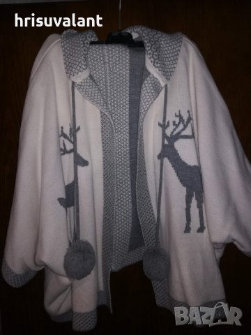 Зимно пончо, снимка 3 - Палта, манта - 38999289