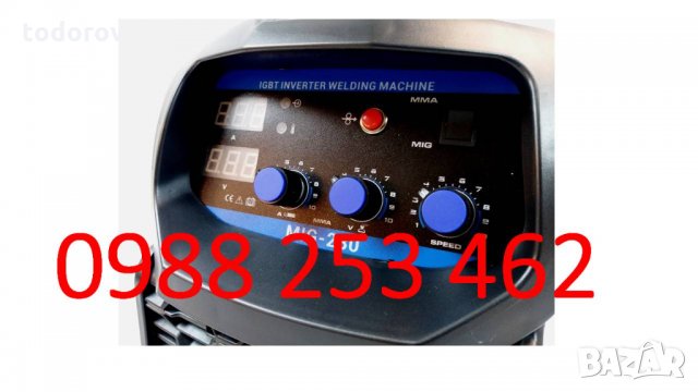 230А МАХ Електрожен + Телоподаващо с шланг 4м, ред. вен, ръкавици, снимка 6 - Други машини и части - 24364813