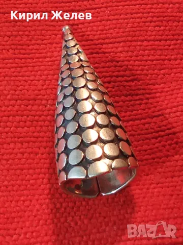 НЕО ГОТИК АРТ СРЕБЪРЕН ПРЪСТЕН ДРАКОНОВ НОКЪТ ЛАКИРАНО СРЕБРО 925 РЕГУЛИРУЕМ ЕФЕКТЕН МОДЕЛ 47956, снимка 15 - Пръстени - 49294799