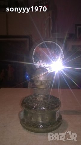 антик-газова лампа-ретро колекция-25х10см, снимка 3 - Колекции - 28057359