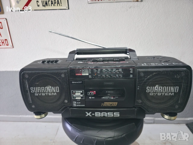 Радиокасетофон Sharp WQ-T351 , снимка 2 - Радиокасетофони, транзистори - 53145057