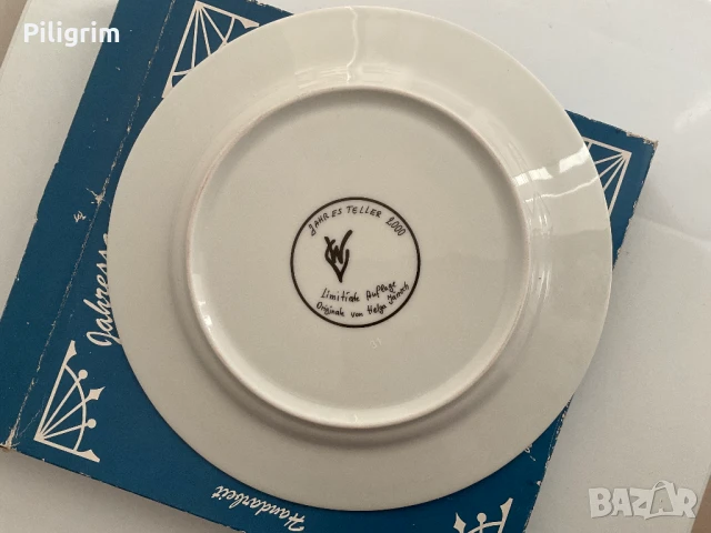 Колекционерска чиния «Котки», Германия. , снимка 2 - Колекции - 51387218