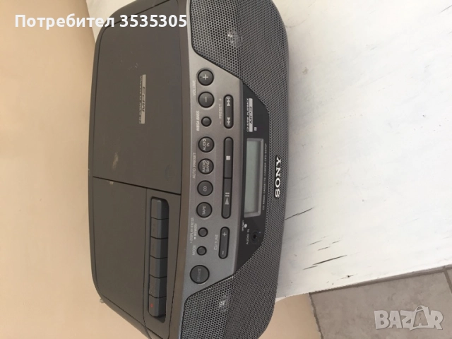 Радио-касетофон  CD SONY, снимка 3 - Радиокасетофони, транзистори - 51860318