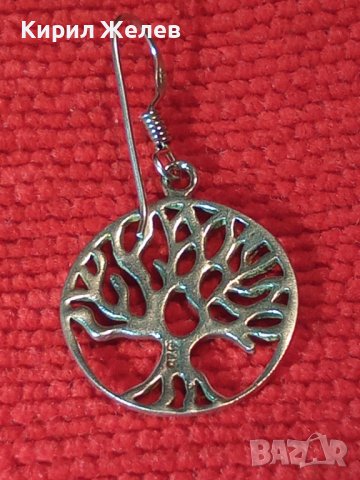 ПРЕКРАСНА АЖУРНА СРЕБЪРНА ОБЕЦА ДЪРВОТО на ЖИВОТА СРЕБРО 925 ПРОБА на ПАНДОРА 40152, снимка 3 - Обеци - 42486233