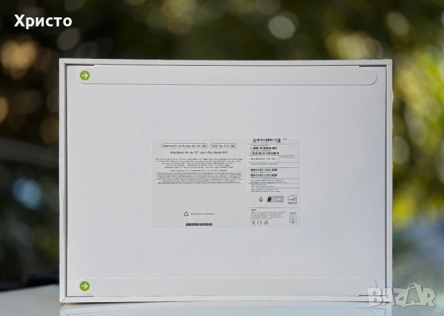 НОВ!!! MacBook Air 15 M3 / 24GB RAM / 512GB SSD , снимка 3 - Лаптопи за работа - 53596767