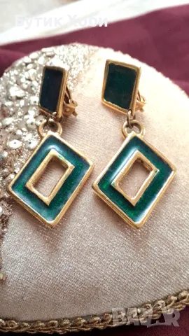 Винтидж обеци- клипси Alternances, Франция 