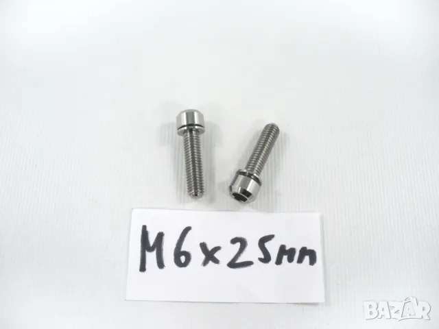 Титанови болтове M5x16 M5x18 M6x12 M6x25, снимка 8 - Части за велосипеди - 48239965
