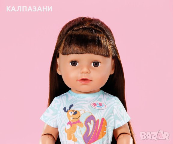 BABY Born - Кукла с кестенява коса и аксесоари Sister Style&Play, 43 см Zapf Creation 833025, снимка 4 - Кукли - 42975874