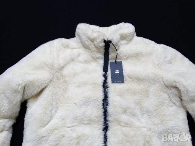 Ново G-star Strett Padded Teddy Jacket White Дамсско Яке Размер S, снимка 3 - Якета - 40342109