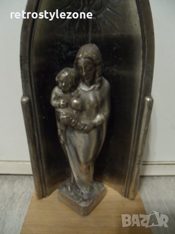 № 7303 стара метална статуетка , снимка 2 - Антикварни и старинни предмети - 43384211