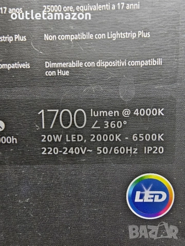 LED лента RGBWW Philips Hue Solo, Bluetooth, zigbee, 20W, 1700 лумена, Цветна светлина, IP20, 5 м, снимка 12 - Лед осветление - 52455251
