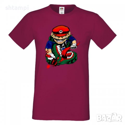 Мъжка тениска Mario VS Monster Игра,Изненада,Подарък,Празник,Повод, снимка 14 - Тениски - 37236598