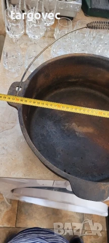 голям трикрак чугунен казан тенджера, снимка 4 - Газови котлони - 51071957