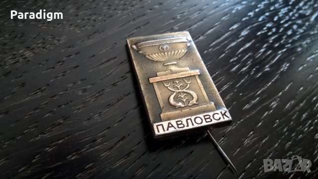 Значка - Русия (СССР) - Павловск, снимка 2 - Други ценни предмети - 26811047