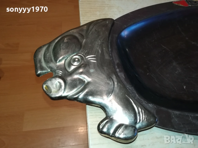 СВИНЯ-ИНОКС-46Х21СМ 2609251603, снимка 4 - Антикварни и старинни предмети - 51848218