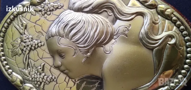 Изящна сребърна пластика, авторска, снимка 7 - Антикварни и старинни предмети - 50005532