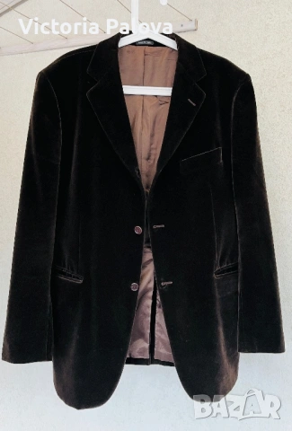 Луксозно кадифено сако MEDITERRANEA Италия, снимка 9 - Сака - 53225874