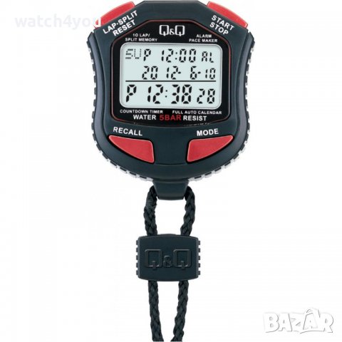 НОВ ХРОНОМЕТЪР CASIO И Q&Q. ПРОФЕСИОНАЛНИ СПОРТНИ ХРОНОМЕТРИ QQ HS45J КАСИО HS-80TW-1EF STOPWATCH, снимка 6 - Спортна екипировка - 20968282