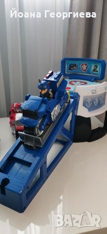 Пес Патрул Paw Patrol база с изтрелващи мотори играчки, снимка 6 - Коли, камиони, мотори, писти - 40190652