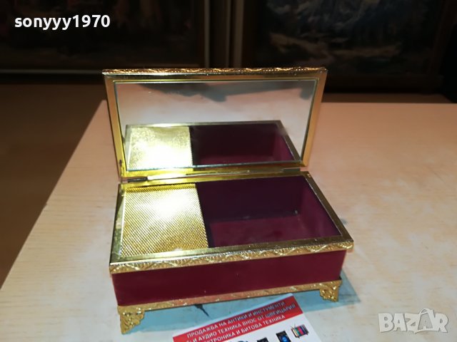 ЗЛАТНА МУЗИКАЛНА КУТИЯ ОТ АНГЛИЯ 2105222012, снимка 2 - Антикварни и старинни предмети - 36834486