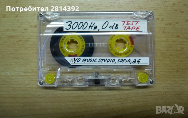 Аудио Тест касета с 3000 и 10000 Hz за настройка скорост и азимут на глава на касетофон касетен дек, снимка 4 - Радиокасетофони, транзистори - 35407453