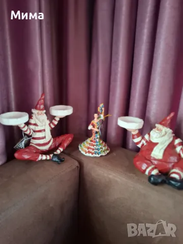 Комплект италянски коледни свещници