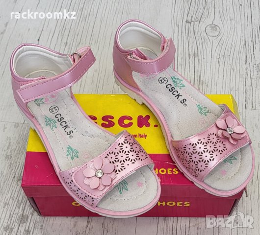 Сандали за момичета със стелки от естествена кожа, снимка 2 - Детски сандали и чехли - 36904448
